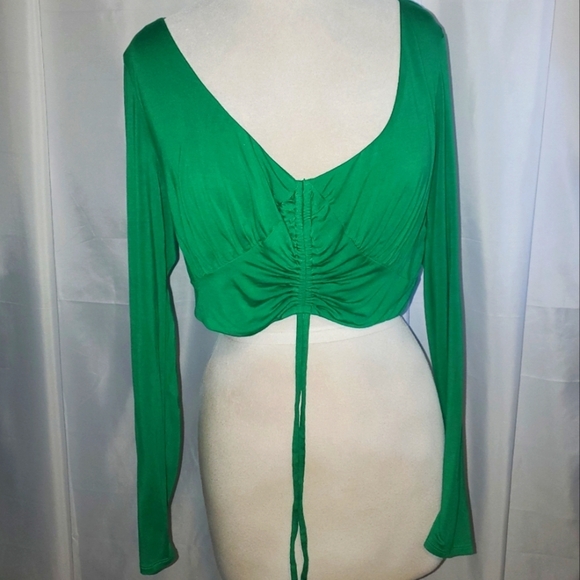HOUSE OF HARLOW×REVOLVE YULIA TOP IN KELLY GREEN SZ XL - Picture 3 of 14